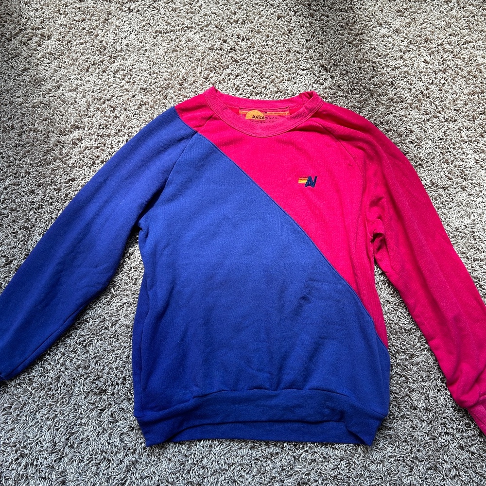 Aviator Nation Crewneck with pockets size Medium